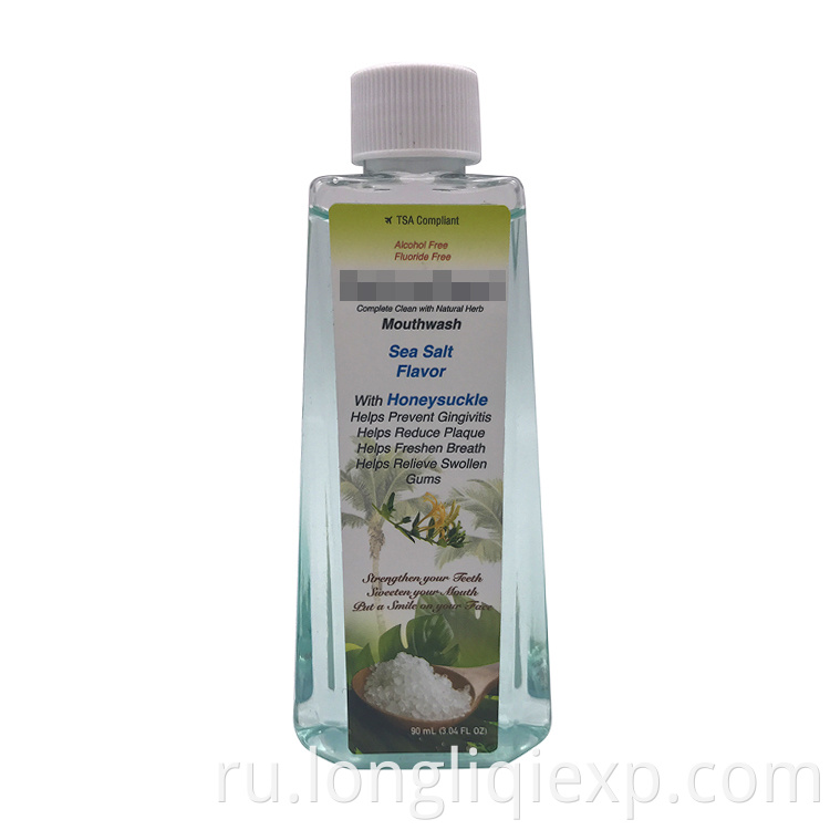 Жидкость для полоскания рта со вкусом морской соли, предотвращающая гингивит, 90 мл